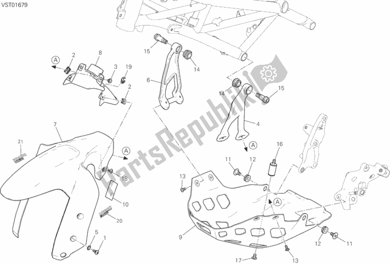 Alle onderdelen voor de 34b - Kuip van de Ducati Multistrada 1200 Enduro 2018